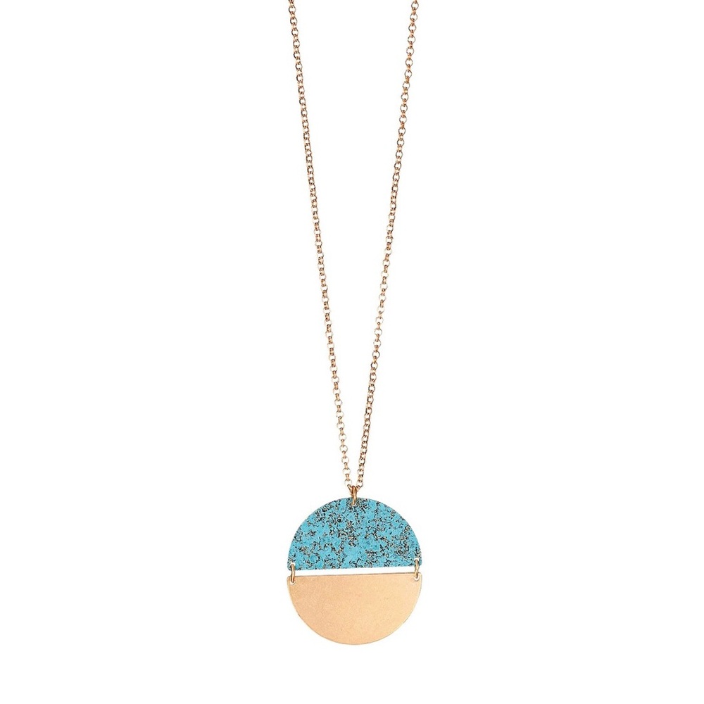 NWT, Modern Seafoam Pendant Necklace, Avon